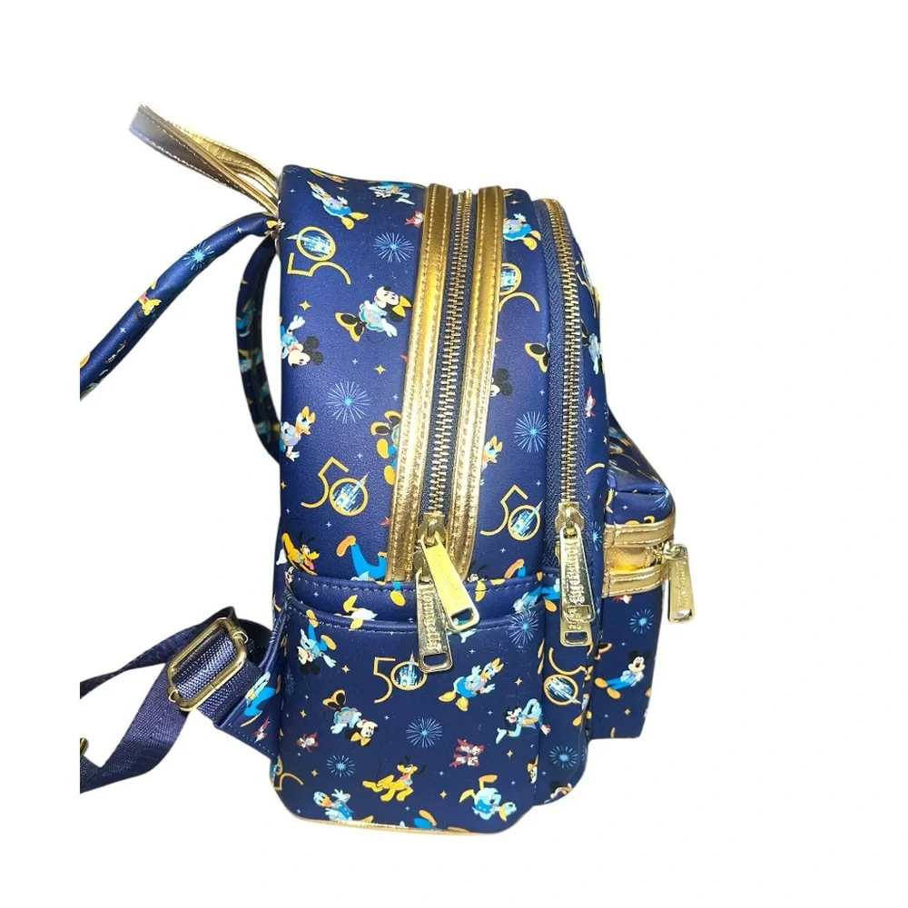 Loungefly Disney Parks WDW‎ 50th Anniversary Mickey & Friends Mini Backpack